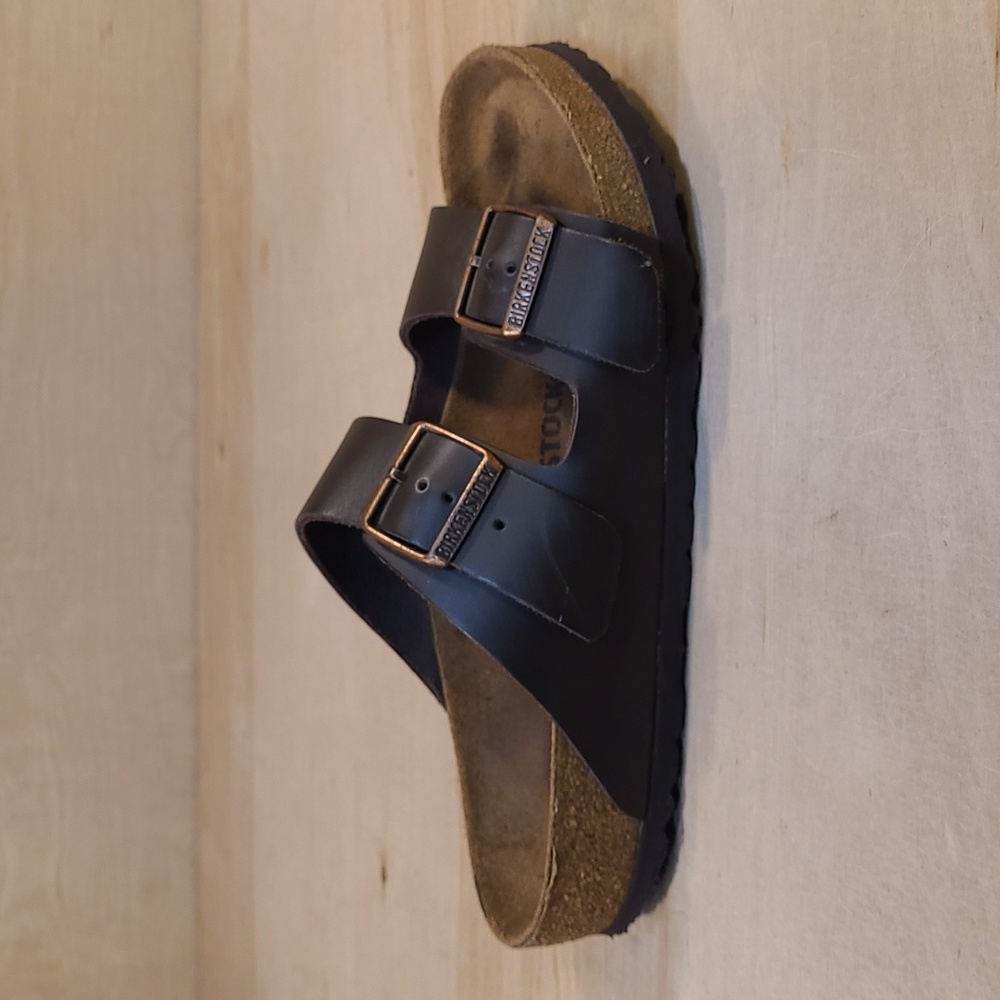 Birkenstock Arizona Brown Leather 2 Strap Sandals